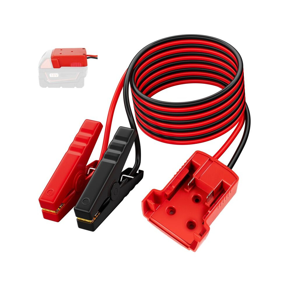 For Milwaukee 18V Li-Ion Battery Jumper Cables 12Awg Cable Power Battery Jump Starting Adapter Auto Booster Cable 6132468362773
