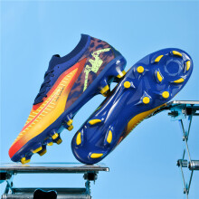 (Blue FG, 41) New Men Soccer Shoes Training Ultralight Wholesale Breathable Unisex Football Boots Professional Indoor Futsal Drop Shipping High-Qualit