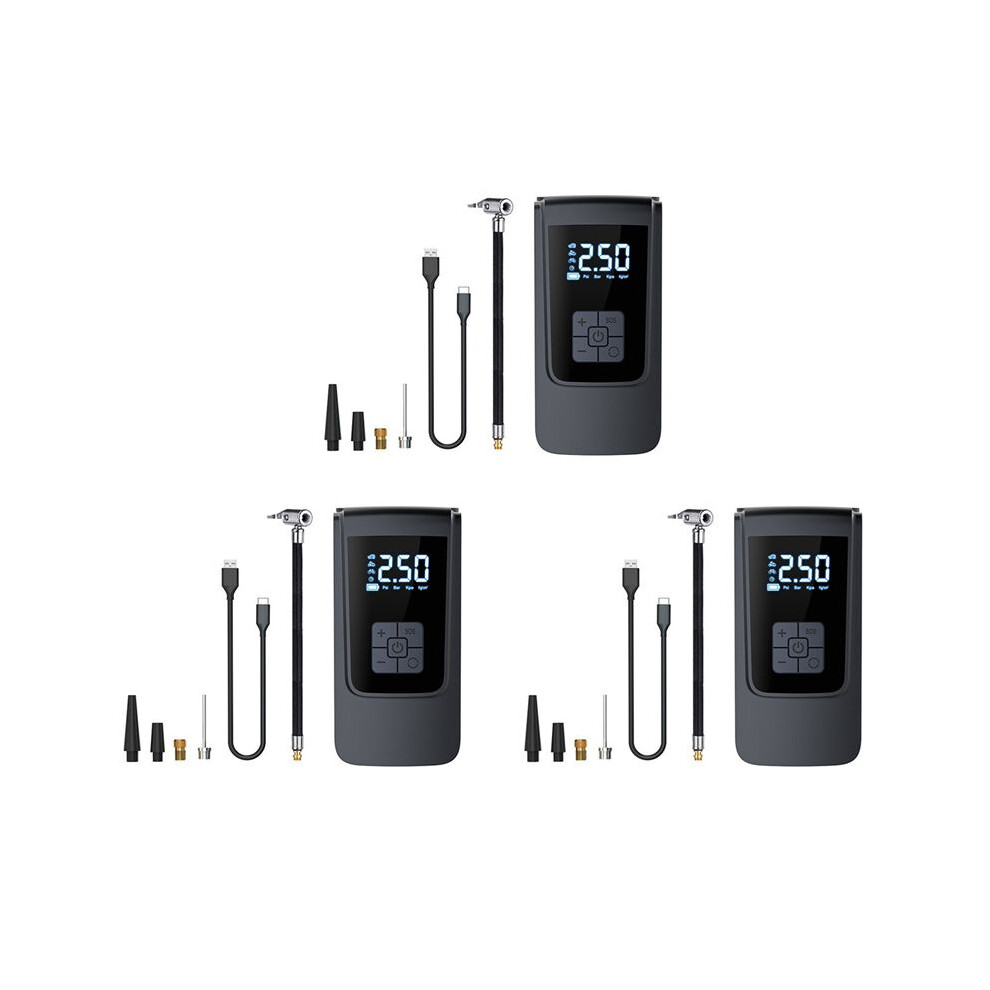 3X Digital Display Air Compressor Tire Inflator Cordless For Car Bicycle Tire Air Pump Portable Inflation Pump A 6132964738720