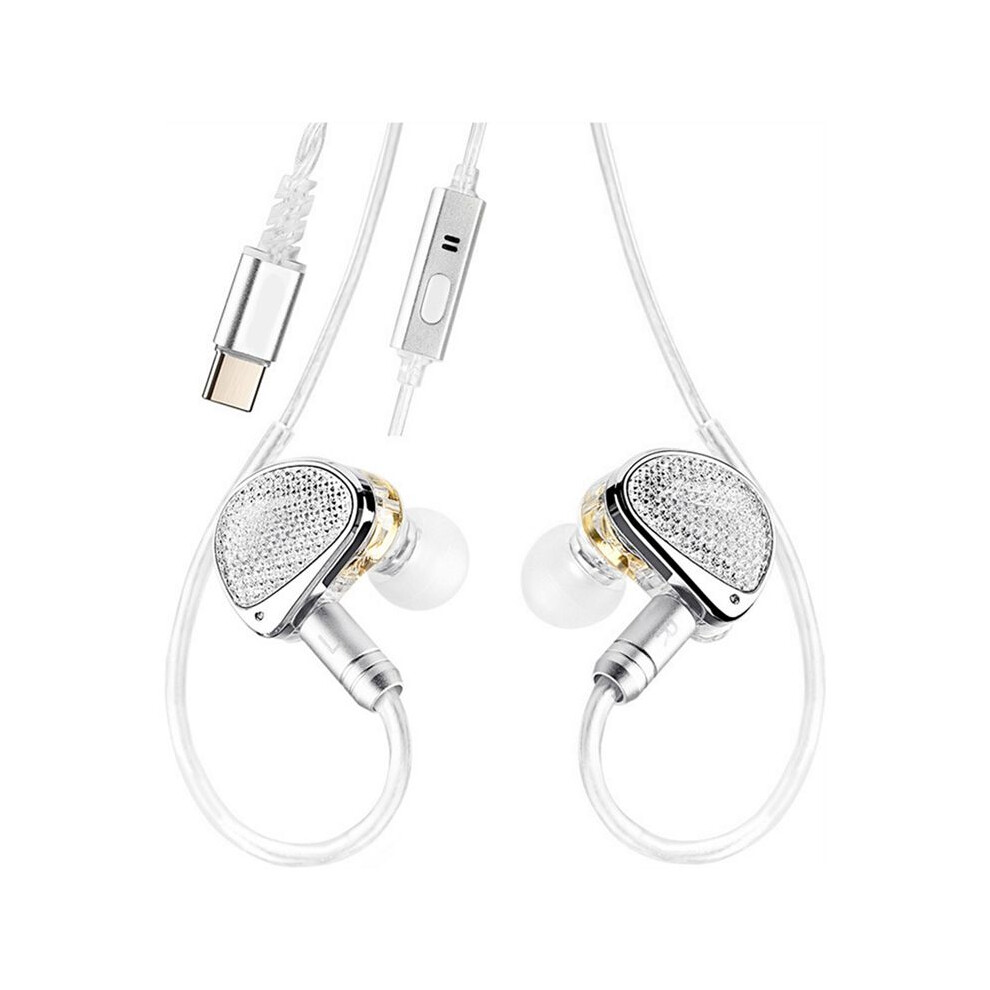 Hifi In Ear Earphones High-Resolution Audio Experience Headphones Noise Cancelling Headsets, High-Fidelity Headphones Silver 6133340700713