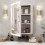 Single Door Dimmable LED Bathroom Mirror Cabinet 2