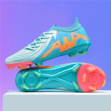 (Moon FG, 36) New Men Soccer Shoes Adult Non-Slip Boys Adult Futsal Sport Football Boots Grass Cleats Indoor Ultralight Turf Comfortable High-Qualit