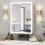 Single Door Dimmable LED Bathroom Mirror Cabinet 5