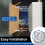 Single Door Dimmable LED Bathroom Mirror Cabinet 9