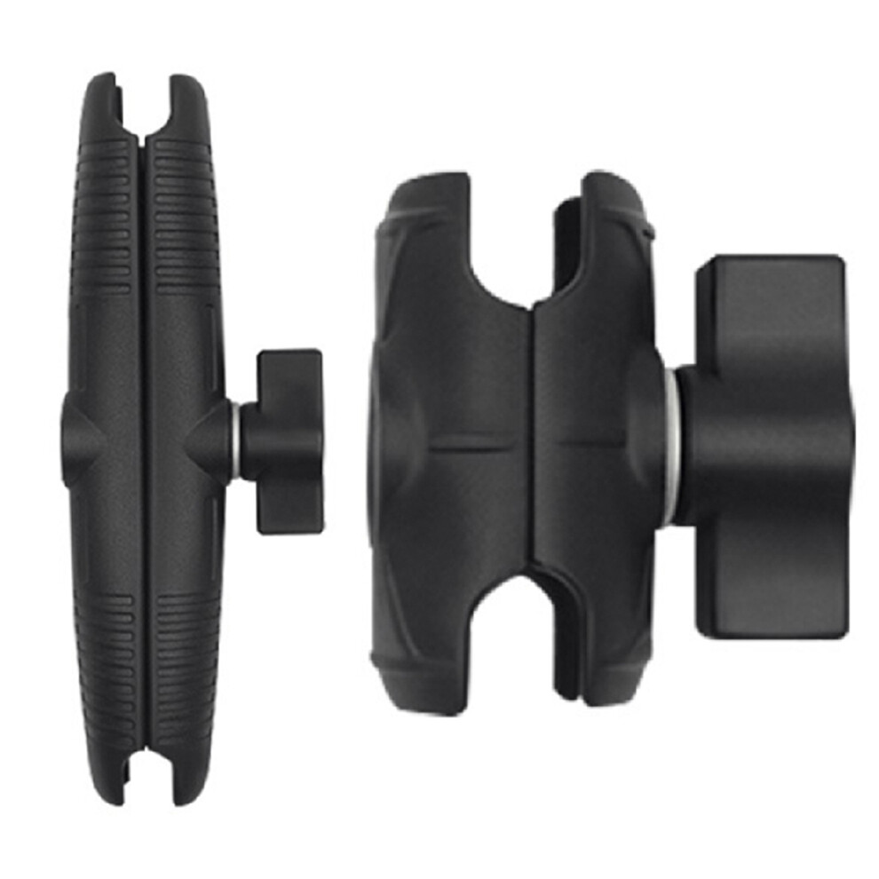 2Pcs Double Socket Arm With 1 Inch Ball Base Mount Motorcycle Camera Extension Arm, Aluminium Alloy 17Cm & Nylon 6Cm 6131032338480