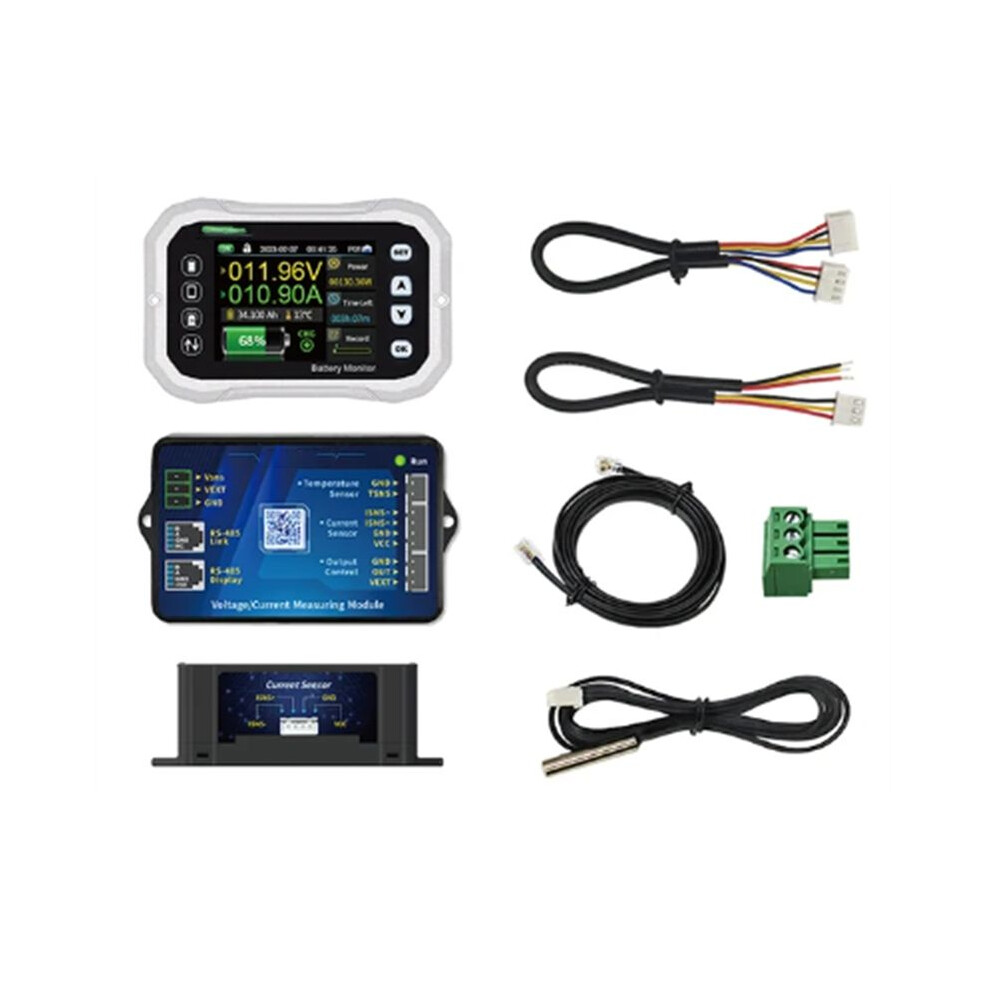 Kh110f Bluetooth Battery Monitor 0-120V 100A Voltage Current Tester Capacity Indicator Rv Battery Va Coulomb Meter 6133020264191