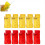 Auto Needle Threader for Hand Sewing,New Simple Threader, Easy to Use Threaders Tool,Red+Yellow 10pcs 2