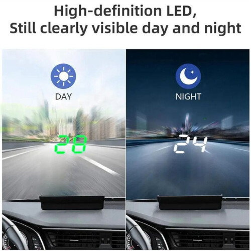V9 Car - Display HUD Speedometer Display Windshield Projector KMH/MPH Automotive General Electronic Accessories B