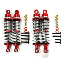 Metal Front and Rear Damper for Losi 1/18 -T 2.0 1/16 -B RC Truck Car Upgrades Parts,Red
