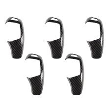 5X Car Gear Shift Knob Cover Trim Carbon Fiber for F20 F30 F31 F34 X5 F15 X6 F16 X3 F25 X4 F26 F1