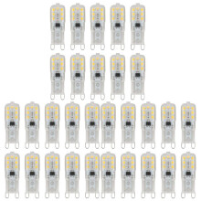 30 x G9 5W LED-Kapsellampen, dimmbar, Ersatz für 220-240V Wechselstrom, warmweiß