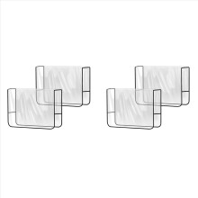 Confezione da 4 protezioni per sedie da parrucchiere, coperture trasparenti quadrate per la schiena adatte alla maggior parte delle sedie standard.
