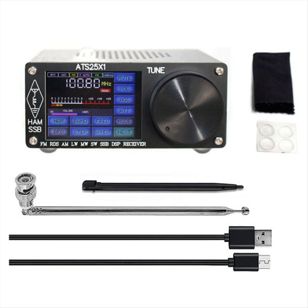 Ats-25X1 Si4732 Chip All Band Dsp Radio Receiver Fm/Lw/Mw/Ssb Ssb With 2.4Inch Touch Screen Ats25x1 4853907260116