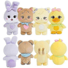 (20cm 4PCS) 20cm Black And Pink Kpop Plush Doll Jisoo Jennie Rose Lisa World Tour Bornpink Pendants Stuffed Plushie Toy Pillow For Fans Gift