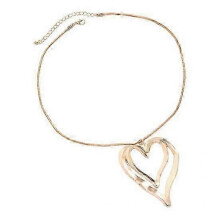(golden) Heart Necklace for Women Double Hollow Heart Long Rope/Chain Necklace for Valentine's Day!ZZ45