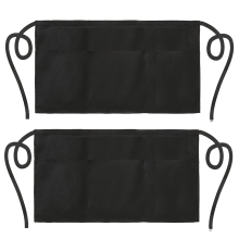 Tablier de taille avec trois poches compartimentées, tissu imperméable, léger et résistant avec revêtement anti-taches et oléofuge, lavable en