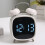 Heavy Sleeper Alarm Clock Loud Twin Bells-Black shell red ligh 5