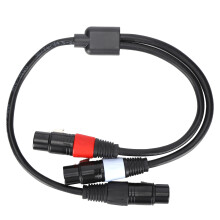 Cabo de áudio XLR com som cristalino, blindagem contra ruído, transmissão de áudio balanceada, cabo de alta qualidade, conversor de sinal para
