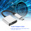 Προσαρμογέας διαχωριστή ήχου και φορτιστή USB τύπου C, μετατροπέας υποδοχής 8
