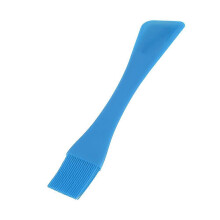(As show, One size) Silicone Heat Resistant Bread Butter Oil BBQ Brush Kitchen Cake Baking Mixing Spatulas Blue