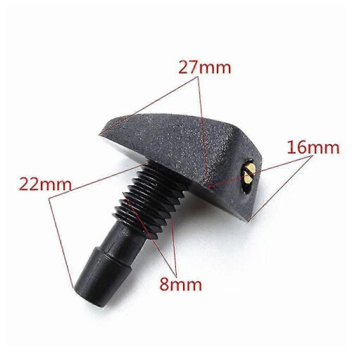 (2Pcs) Universal Auto Car Windscreen Washer Wiper Front Window Nozzle Spray Jet 1