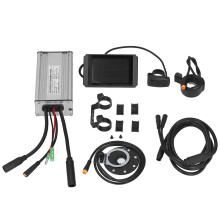 Controlador de motor sem escovas 36V/48V para scooter elétrica, fácil instalação, painel LCD, farol, indicador de freio e monitoramento de