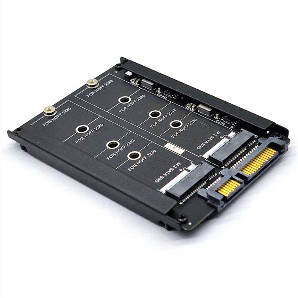 M.2 To Sata Adapter Card, Dual Port Ngff Ssd Interface Converter, For 2230-2280 M2 Sizes 4853907213020