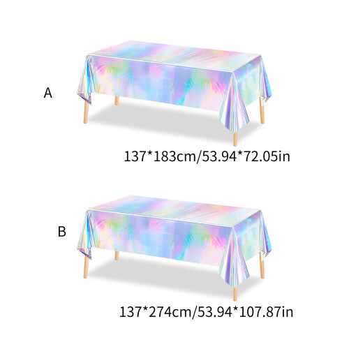 Nappe de table en plastique Sparklys imperméable pour-137X274CM 2