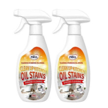 2pcs Oil Stain Remover Cleaning Spray for Kitchen Kitchenware Stove Hood Range Hood Stubborn Stain Removal Powerful Kitchen 25-26