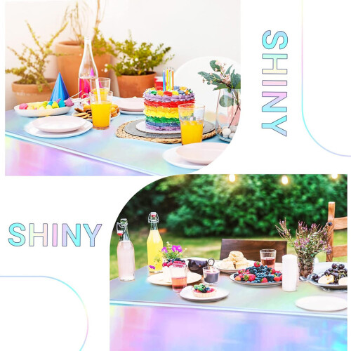 Nappe de table en plastique Sparklys imperméable pour-137X274CM 1