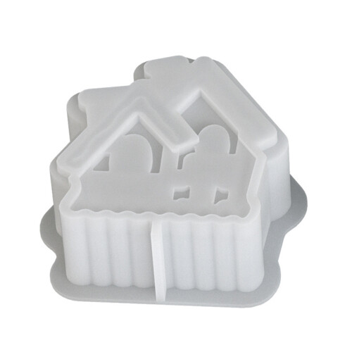 3D-Hausform-Silikonformen für Schokoladenform, Backwerkzeug,-C