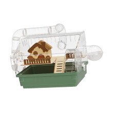 Garden Theme Rodents Cage with Accessories Removable-Green 2