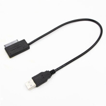 35CM USB-adapter PC 6P + 7P CD DVD-ROM SATA naar 2.0-converter Slimline Sata 13-pins schijfkabel voor laptopnotebook