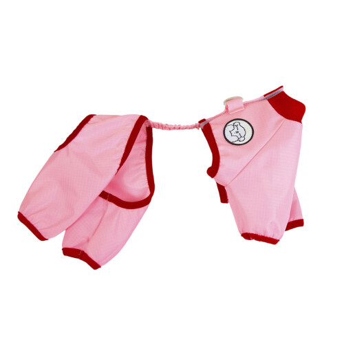 Combinaison pour chien résistante à l'eau avec-Rose XXL