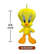 (35cm classic tweety)New 20cm Original Looney Tunes Bugs Bunny Plush Toy Classic 32cm Tweety Q Series Lola Bunny Daffy Cartoon Peluche 25-26