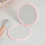 Tragbarer Reise-Make-up-Spiegel, doppelseitig,-Rosa 4