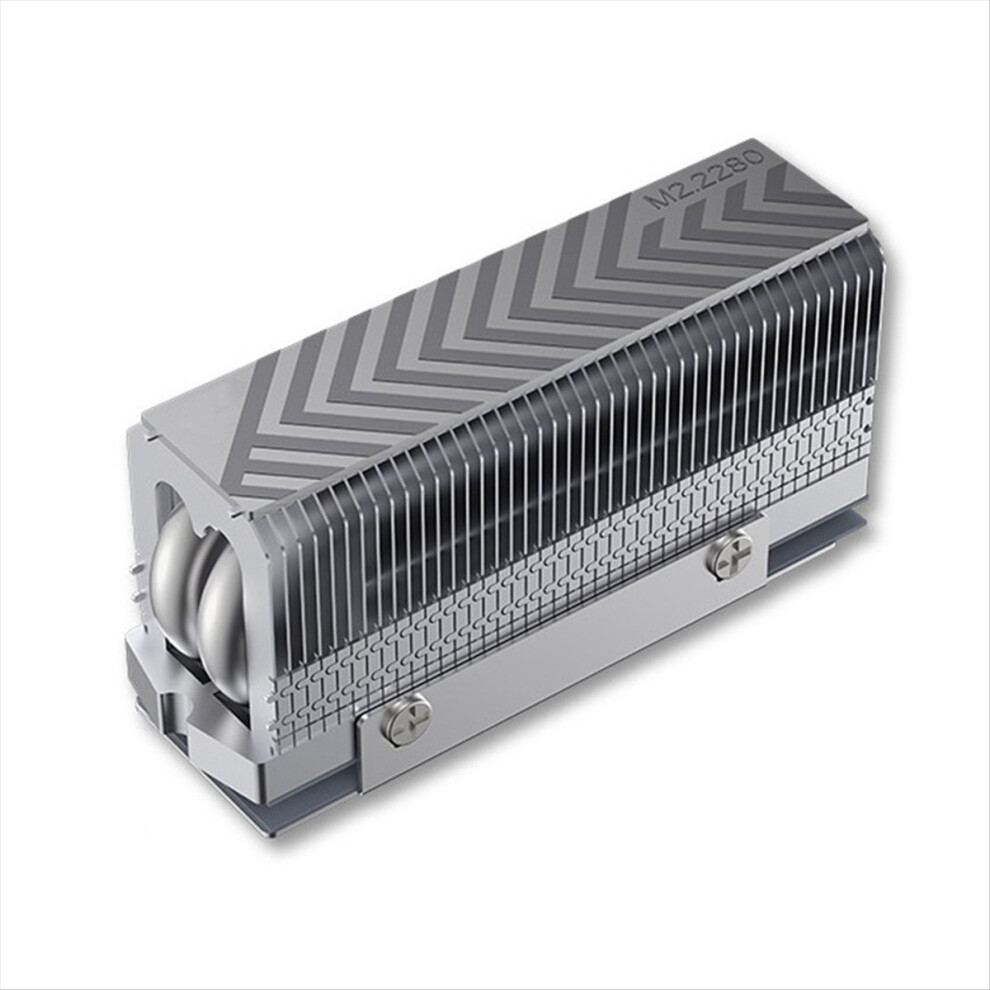 M.2 2280 Nvme Ssd Heat Sink Cooler Dual Pipes High-Performance Thermal Pad For Pc Computer 4853907214638