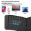 Ergonomic V-Shaped Three-Way Bluetooth Folding Keyboard Mobile Phone Tablet Charging Light and 7