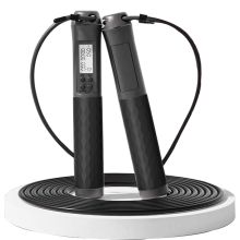 Verstelbaar springtouw voor fitness in de buitenlucht, comfortabel sport- en fitnesstouw, cool springtouw met ledverlichting en antisliphandgreep,