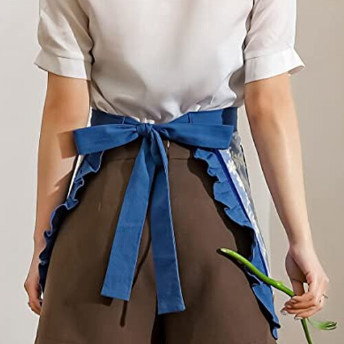 Ποδιές Σεφ Unisex με ρετρό βαμβακερό σχέδιο, ποδιά κουζίνας με vintage εμφάνιση για 2
