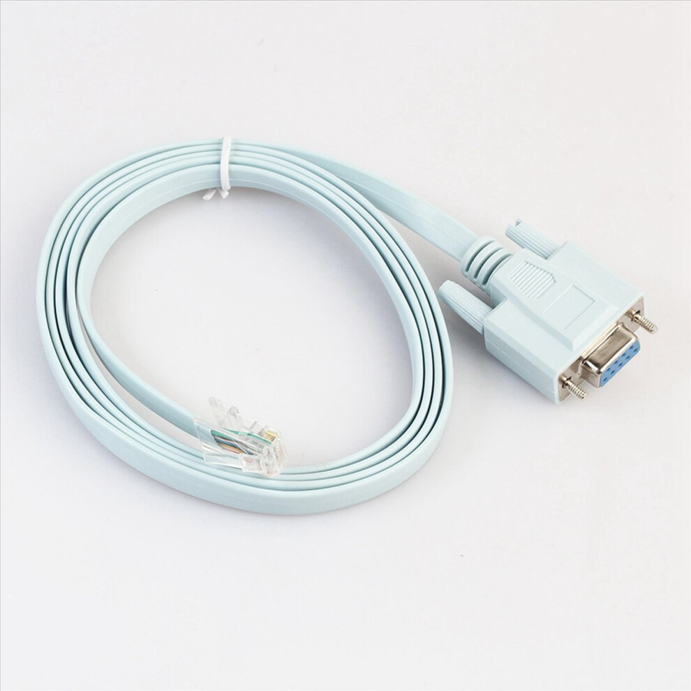 2X Usb Console Cable Rj45 Cat5 Ethernet To Rs232 Db9 Com Port Serial Female Rollover Routers Network Adapter 1.8M 4853907213716