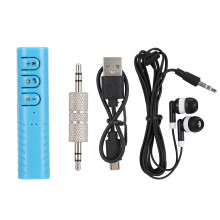 Ricevitore audio wireless Bluetooth V5.0 Adattatore Aux jack da 3,5 mm Microfono integrato Connettività a doppio dispositivo Chiamate in vivavoce a