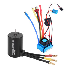 Controlador eletrônico de velocidade (ESC) à prova de poeira para carros RC, freio proporcional com ajuste de um clique e ajuste de potência de