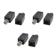 Coppia di ricetrasmettitori video balun attivi con cavo coassiale BNC RJ45 UTP Cat5 per telecamera CCTV 3X