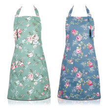 Grembiuli da donna con tasche, cinturino regolabile per il collo, grembiule multiuso per cucina, pasticceria e giardinaggio, resistente allo