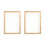 2Pcs Reusable Wood Mesh Paper Making Frame-A4 pine wood double 1