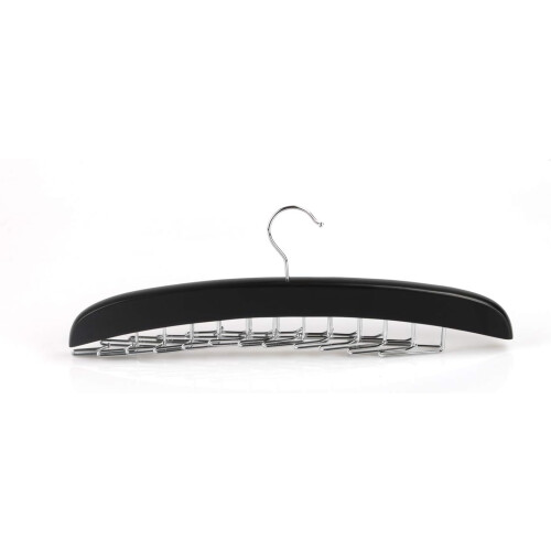 Black Wooden Tie Holder 24 Hooks 2