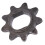 Αλυσίδα κινητήρα Sprocket9T25H, Ανθεκτικό υλικό χάλυβα, γρανάζι υψηλής σκληρότητας, 6