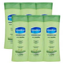 Vaseline Intensive Care telov mlko Aloe Soothe Balen 6 kusu (13,53 oz / 400 ml kad)