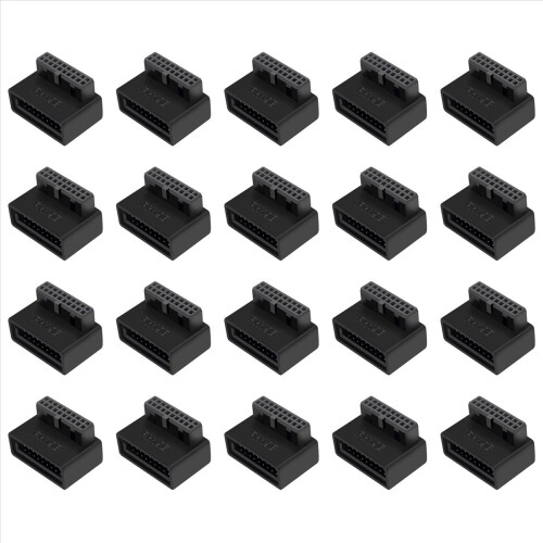20X PH19B USB 3.0 interne header USB3.0 19/20P aansluiting 90 graden adapterconverter voor computermoederbord